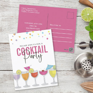 Cocktail Party Cute Custom Invitation