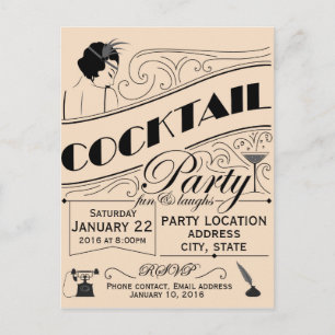 Cocktail party invitation