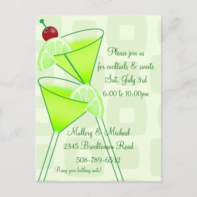 Cocktail Party Invitation (Front)
