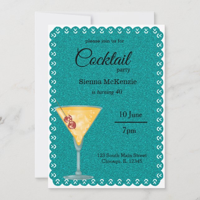 Cocktail party invitation (Front)