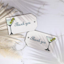 Cocktail party Martini Gift Tags
