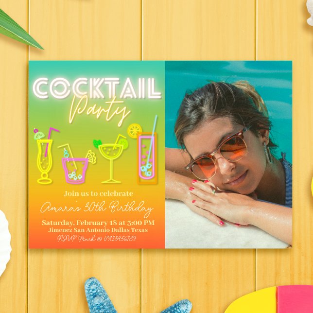 Cocktail Party with Photo Invitation (Cocktail Party with Photo Invitation)