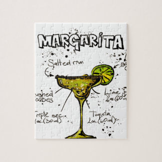 Cocktail Recipe Margarita Jigsaw Puzzle