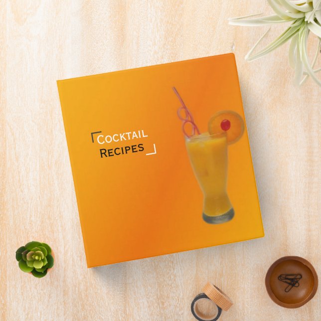 Cocktail Recipes Binder (In Situ)
