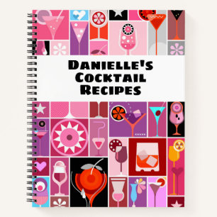 Cocktail Recipes Personalized Notebook