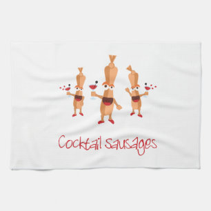 Cocktail Sausages Kitchen Towel