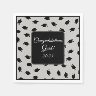 Cocktail Size-Graduation Cap Napkins