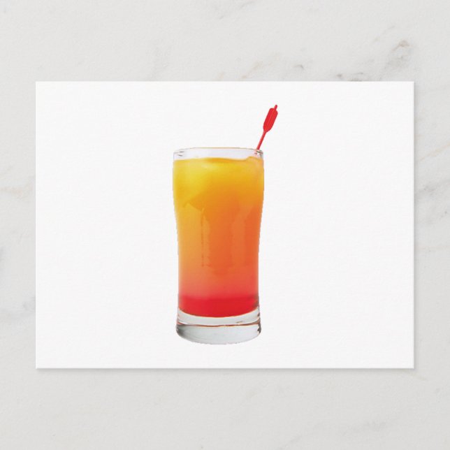 Cocktail Tequila Sunrise Postcard (Front)