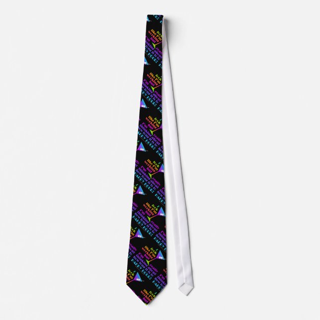 Cocktail Ties - How Long to Happy Hour (Front)