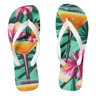 Cocktail Time Flip Flops