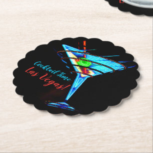 Cocktail Time Las Vegas - Paper Coaster