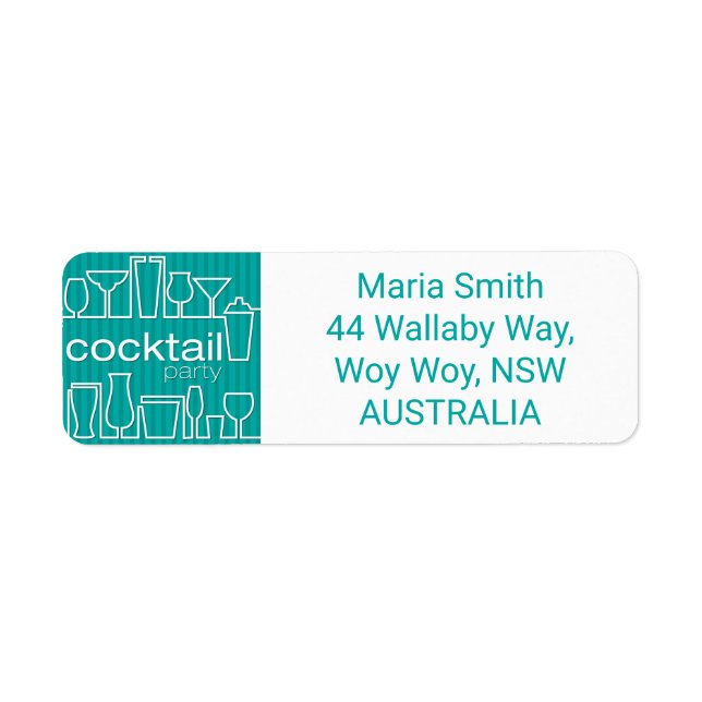 cocktail turquoise (Devant)