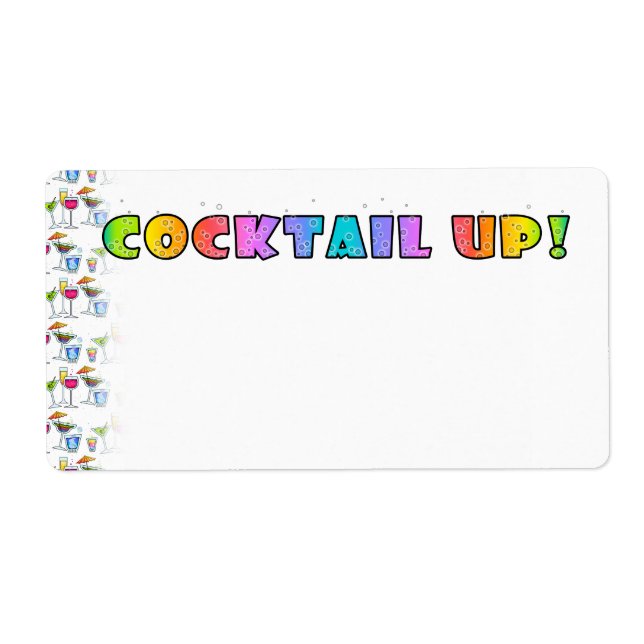 COCKTAIL UP! AVERY LABEL (Front)