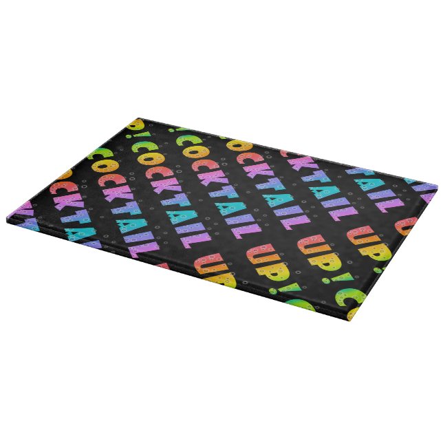 COCKTAIL UP! Glass Cutting Boards (Corner)