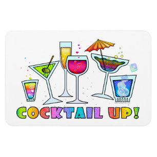 COCKTAIL UP GLASSES FLEXIBLE MAGNET