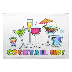 COCKTAIL UP GLASSES PLACEMAT