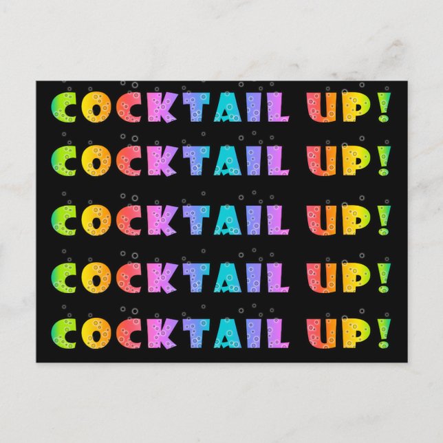 COCKTAIL UP! POSTCARD (Front)