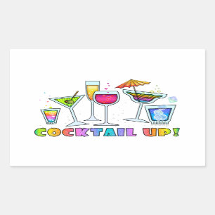 COCKTAIL UP ! STICKER EN VERRE