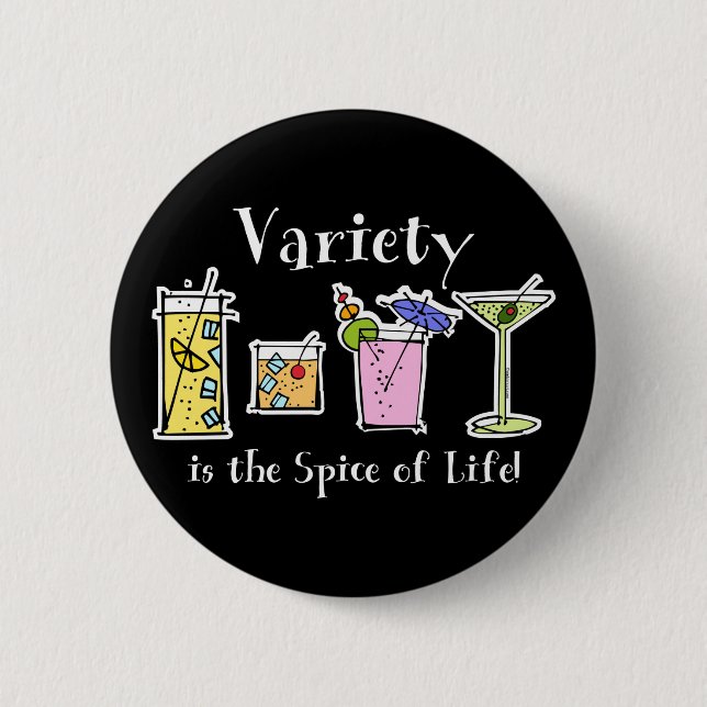 Cocktail Variety 2 Inch Round Button (Front)