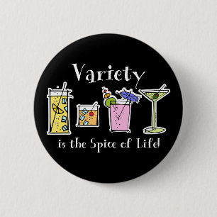 Cocktail Variety 2 Inch Round Button