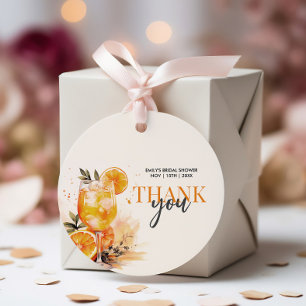 Cocktail Watercolor Bridal Shower Favour Tags