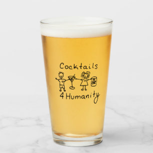 Cocktails4Humanity Beer Glass