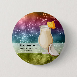 Cocktails 2 Inch Round Button