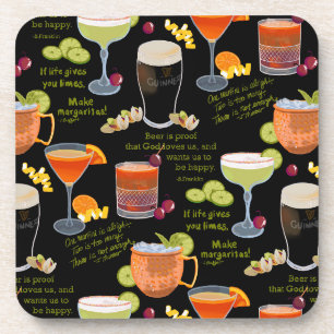 Cocktails and contemplation coaster