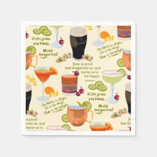 Cocktails and Conversation Napkin