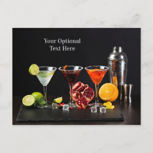 Cocktails / Bartender carte postale personnalisée