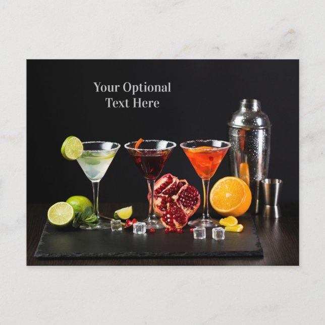 Cocktails / Bartender carte postale personnalisée (Devant)