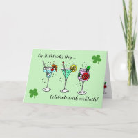 Cocktails Celebrate St Patrick's Day