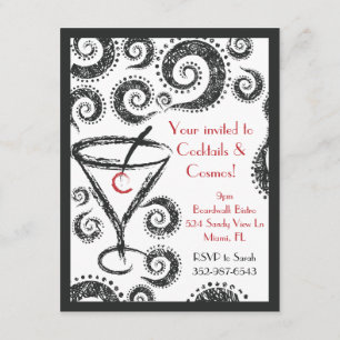 Cocktails & Cosmos invitations