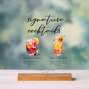 Cocktails de jardin Tequila Sunrise Sangria d'été
