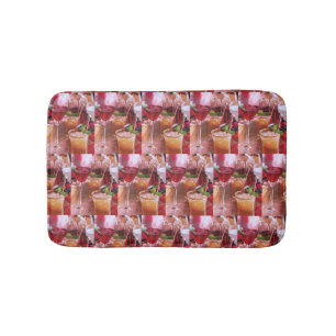 ***COCKTAILS GALORE*** CHRISTMAS BATH MAT