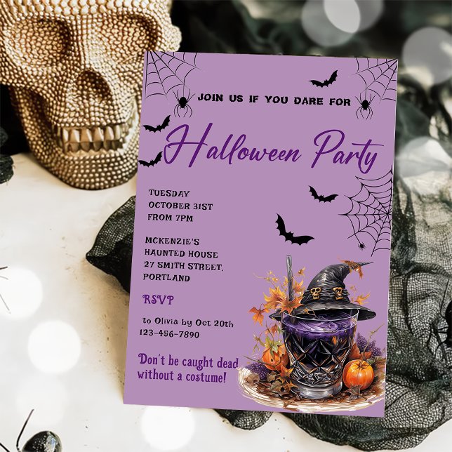 Cocktails Halloween Party Invitation (Creator Uploaded)