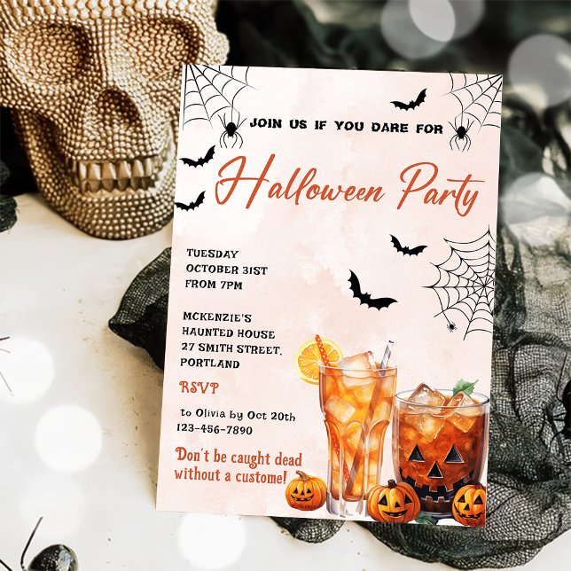 Cocktails Invitation de la fête d'Halloween (Créateur téléchargé)