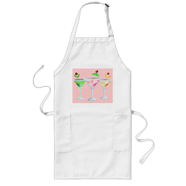 cocktails long apron (Front)