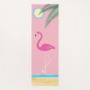 Cocktails on the Beach with Flamingo Yoga Mat