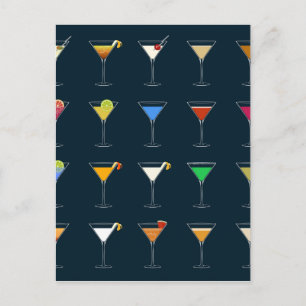 Cocktails Postcard