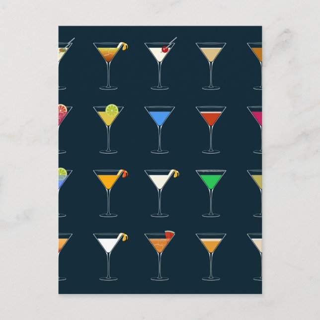 Cocktails Postcard (Front)