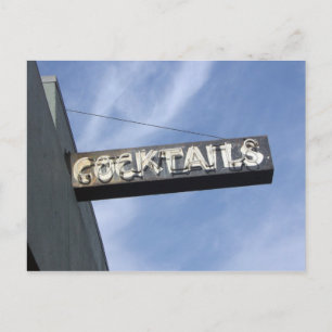 cocktails postcard