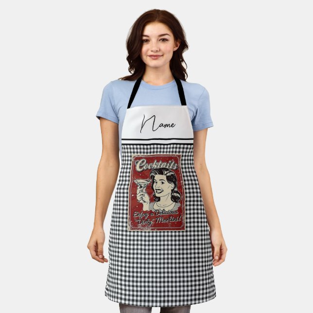 Cocktails Retro Apron (Worn)