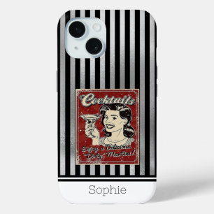 Cocktails Retro Samsung  iPhone 15 Case