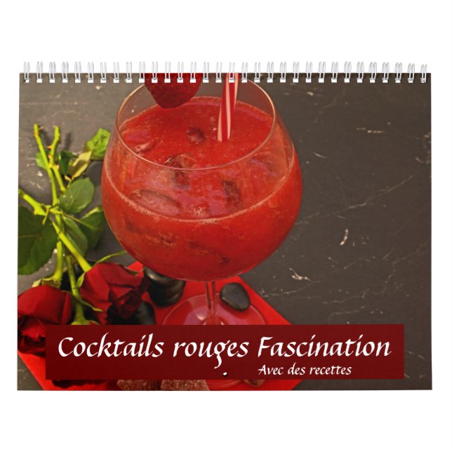 Cocktails rouges calendar (Cover)
