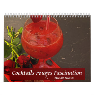 Cocktails rouges calendar