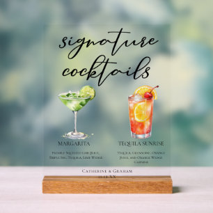 Cocktails Signature Margarita Tequila Sunrise