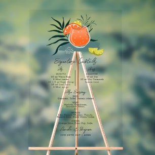 Cocktails Signature Mariage Italien Transparent