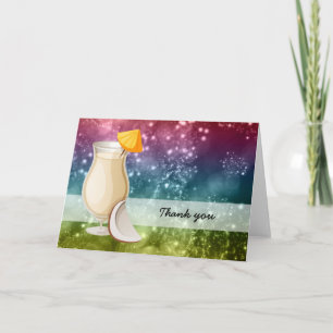 Cocktails Thank You Card