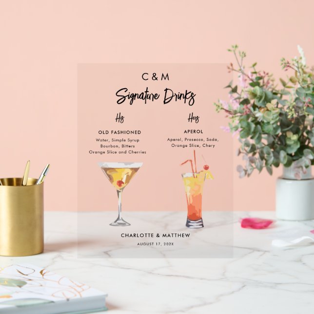 Cocktails tropicaux Signature Boissons Mariage Per (Mariage)